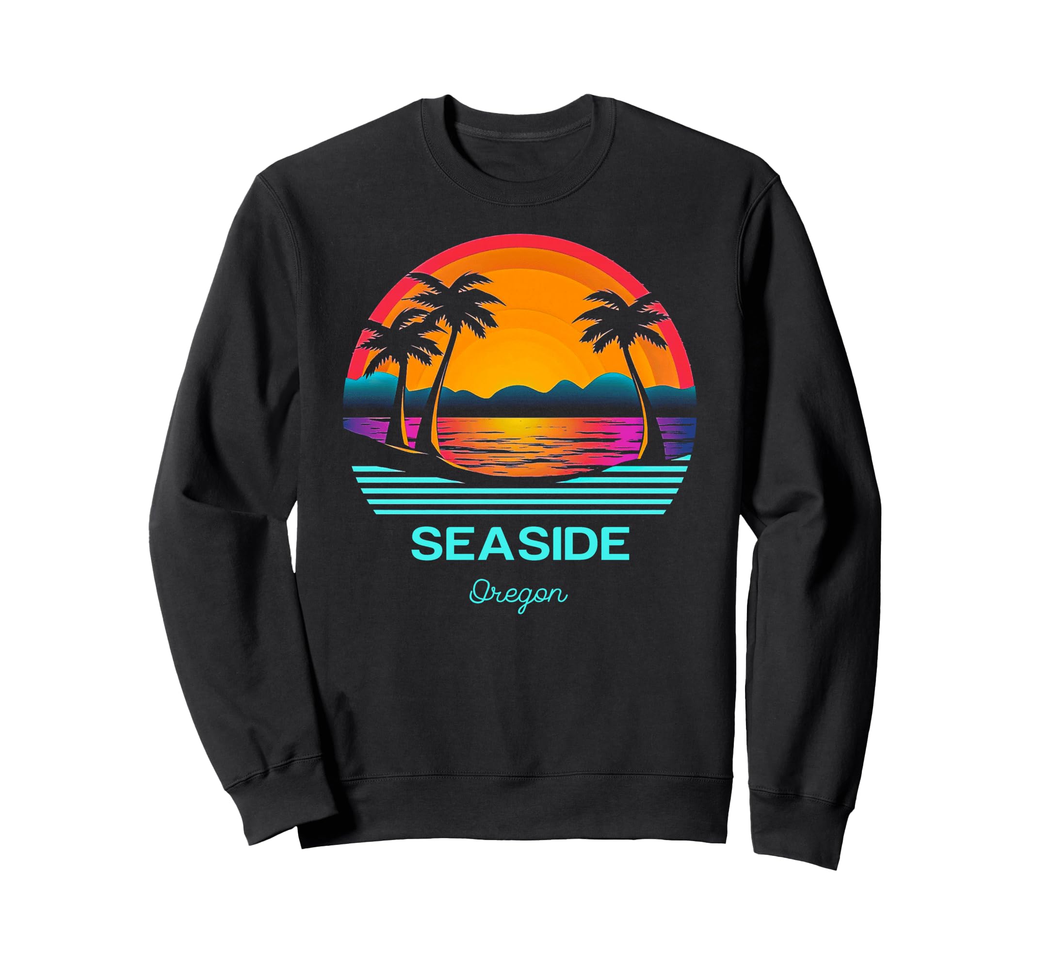 Seaside Oregon Sweatshirt - Aesthetic Graphic for Adults - T-Shirt, Sweatshirt, Hoodie