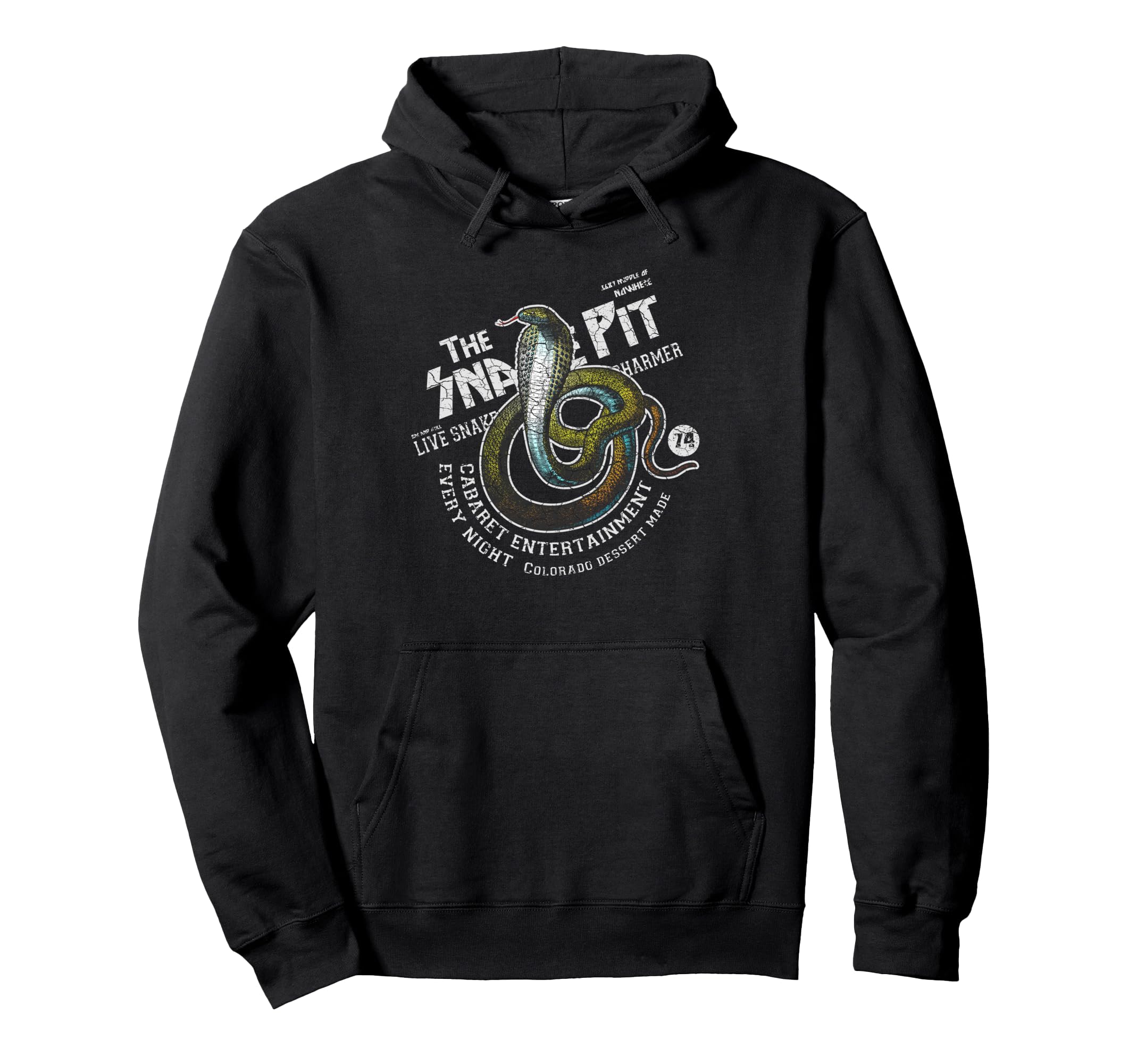 Snake Pit Cobra Bar Americana Reptile Hoodie - Unique Graphic Unisex - T-Shirt, Sweatshirt, Hoodie