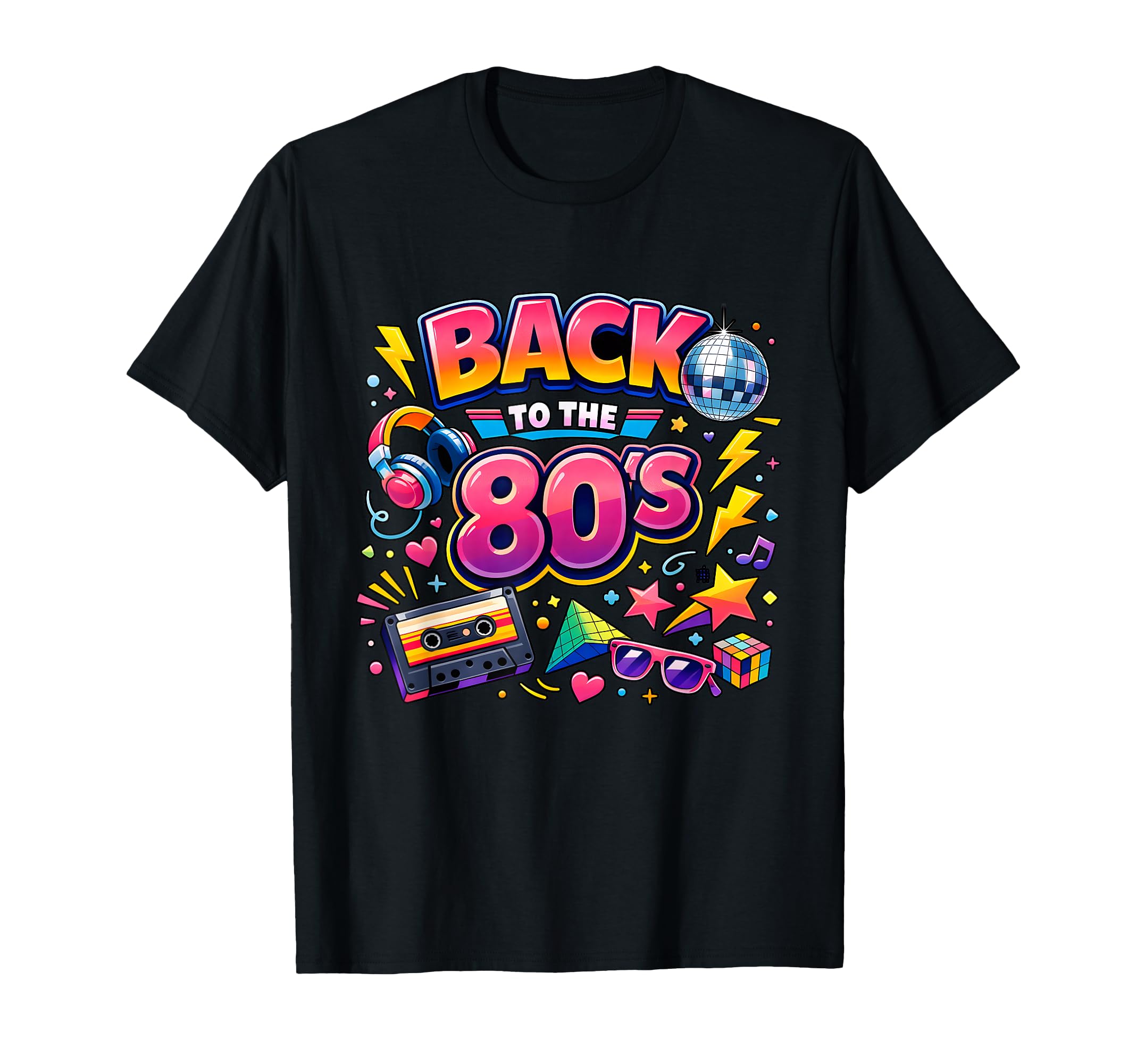Back To 80S Throwback Fun Typography T-Shirt - Aesthetic Graphic for Adults - T-Shirt, Sweatshirt, Hoodie