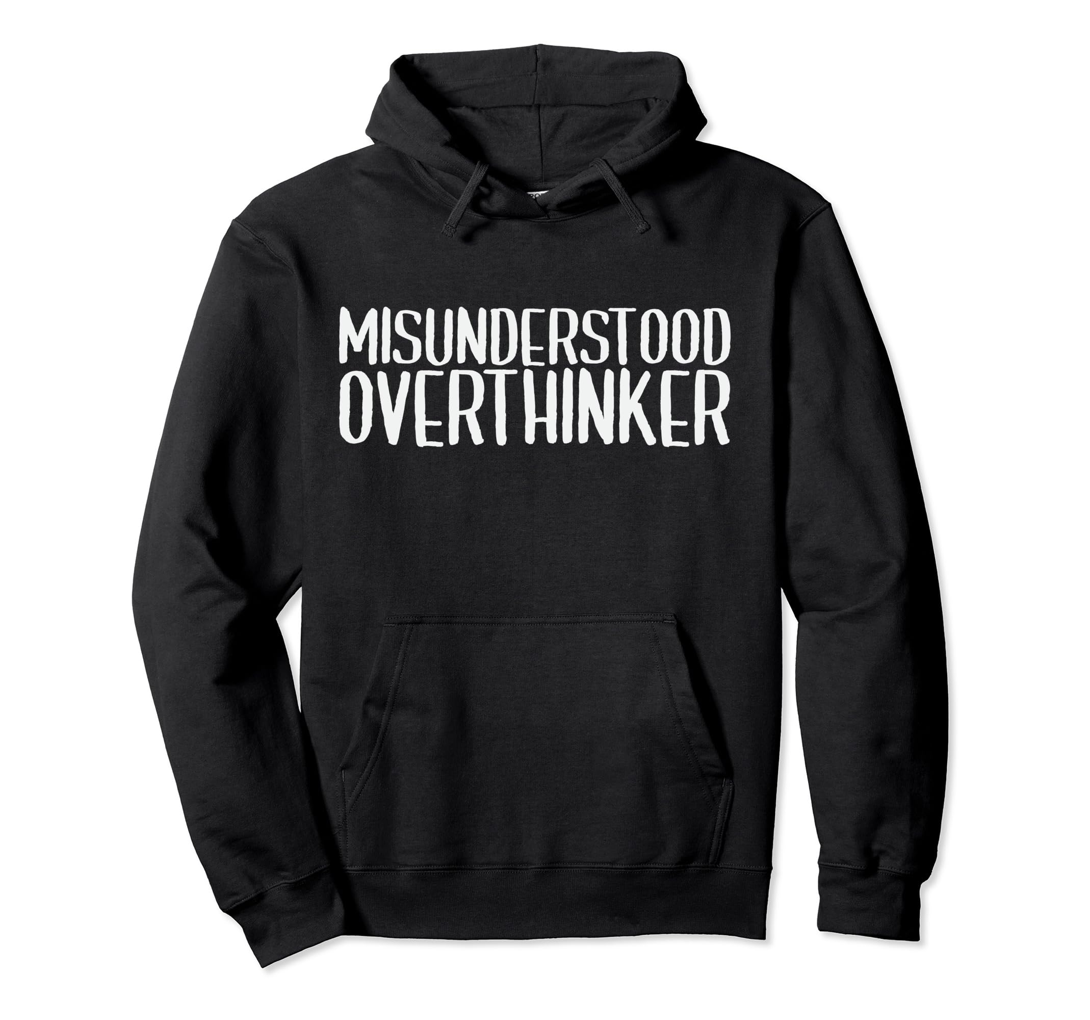 Misunderstood Overthinker Funny Hoodie - Custom Art Print for Adults - T-Shirt, Sweatshirt, Hoodie