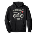 Born 1955 70Th Birthday Motorbike Hoodie - Trendy Graphic Men Women - T-Shirt, Sweatshirt, Hoodie