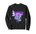 Leo Zodiac Sign Vaporwave Sweatshirt - Aesthetic Graphic for Adults - T-Shirt, Sweatshirt, Hoodie
