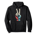 Peace Sign V Fingers 60S 70S 80S Hoodie - Graphic Print for Adults - T-Shirt, Sweatshirt, Hoodie