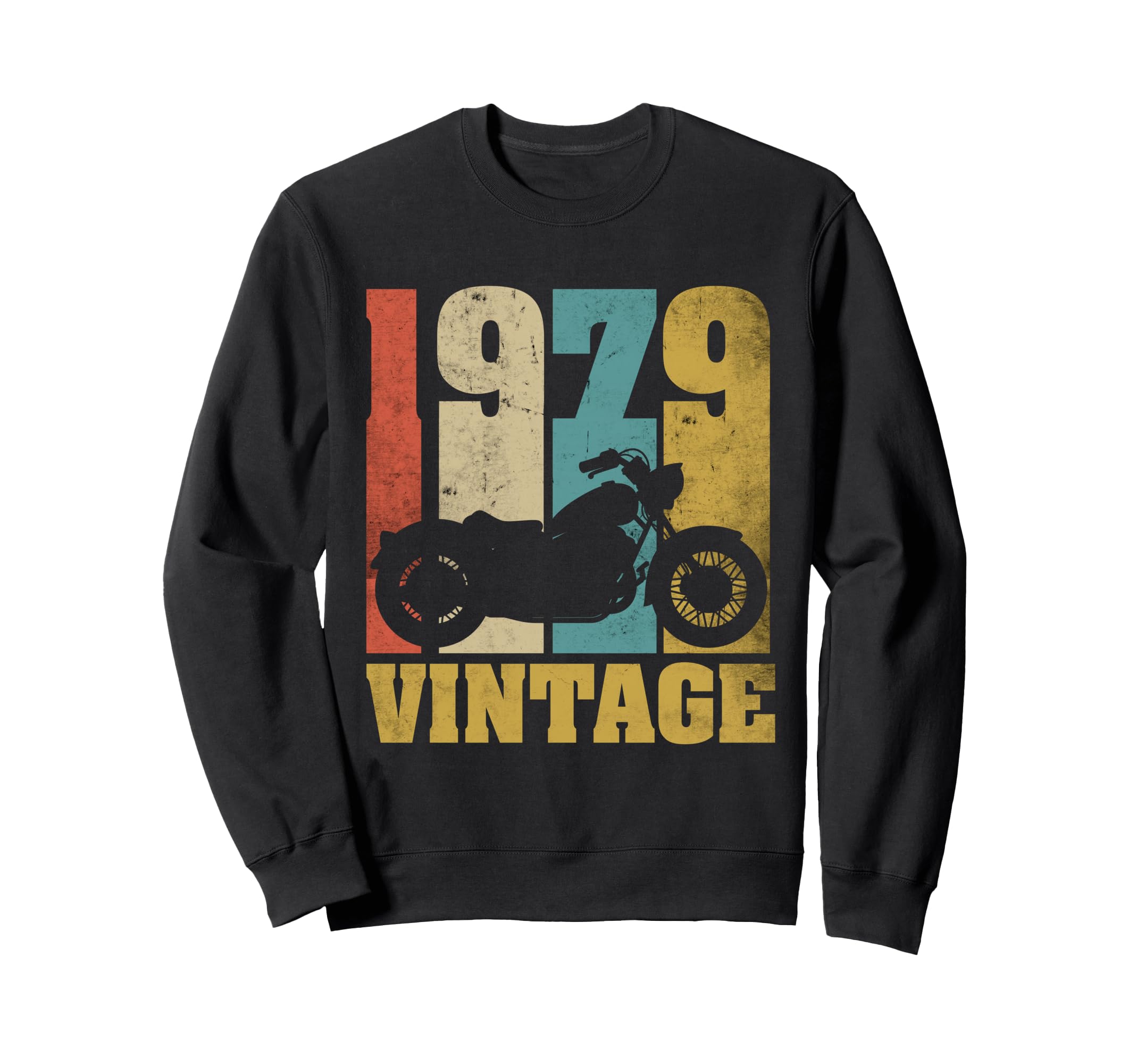 47Th Birthday Biker 47 Years 1979 Sweatshirt - Graphic Print for Adults - T-Shirt, Sweatshirt, Hoodie