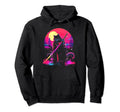 Synthwave Cat Samurai Mediation Vaporwave Hoodie - Trendy Graphic Unisex - T-Shirt, Sweatshirt, Hoodie
