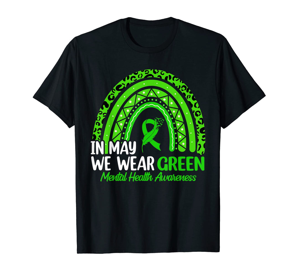 May We Wear Green Mental Health Awareness T-Shirt - Minimalist Print Unisex - T-Shirt, Sweatshirt, Hoodie