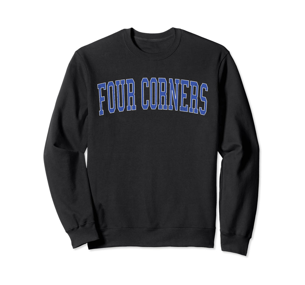 Four Corners Md Distressed Blue Sweatshirt - Graphic Print Men Women - T-Shirt, Sweatshirt, Hoodie