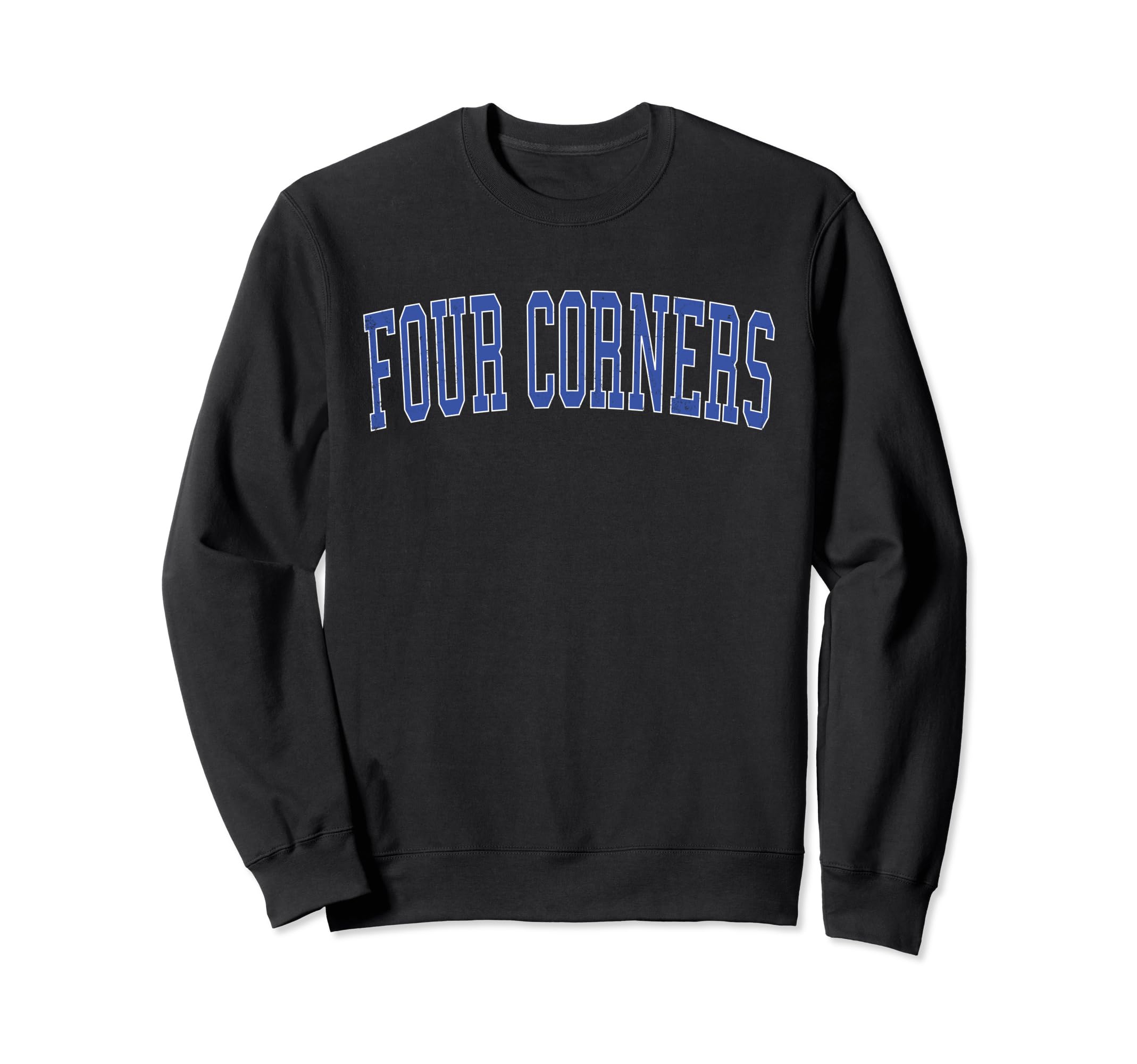 Four Corners Md Distressed Blue Sweatshirt - Graphic Print Men Women - T-Shirt, Sweatshirt, Hoodie