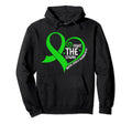 Fight Stigma Heart Green Ribbon Hoodie - Streetwear Style for Adults - T-Shirt, Sweatshirt, Hoodie