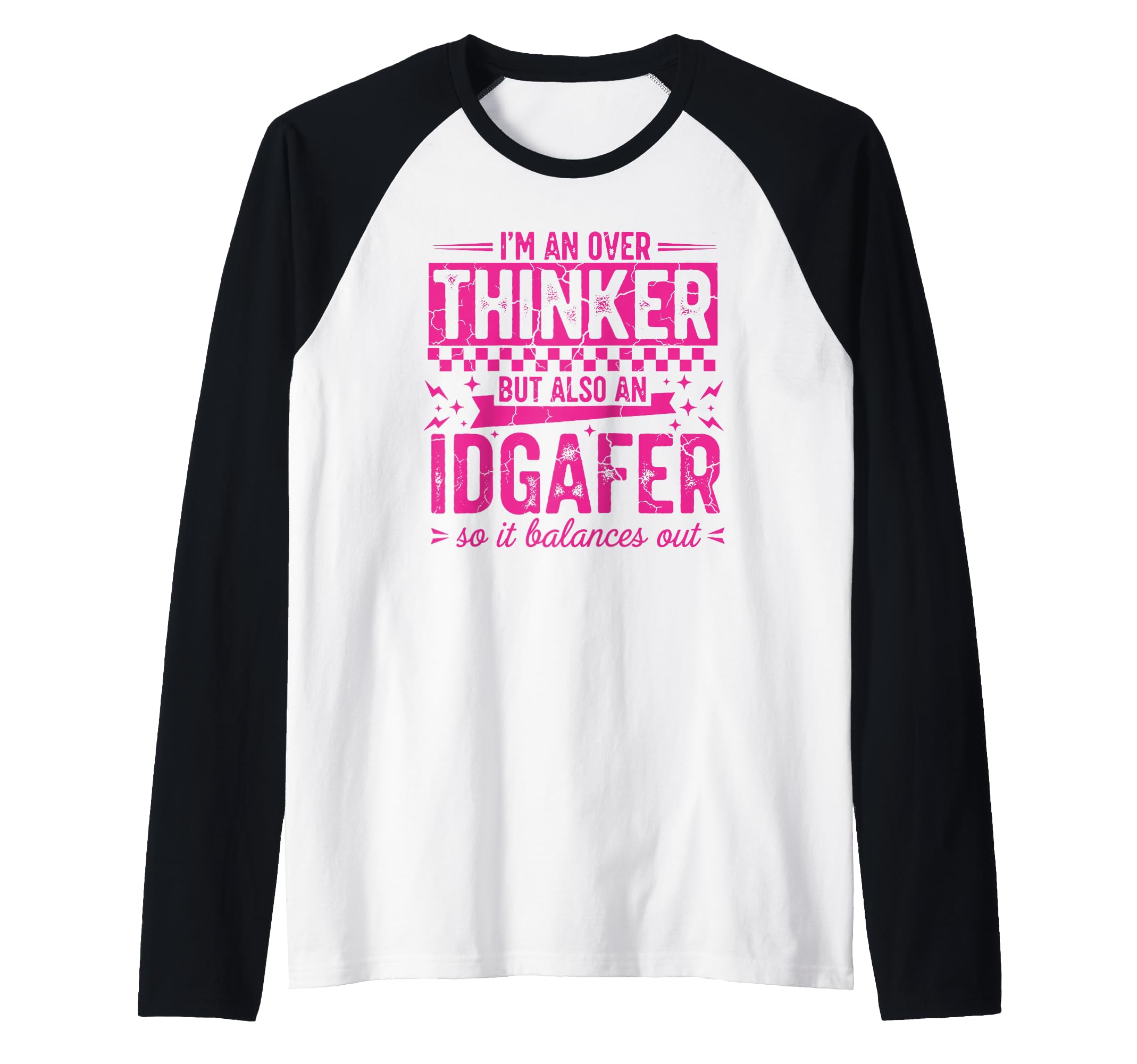 Overthinker Idgaf Balance Funny Outfit Hoodie - Aesthetic Graphic Unisex - T-Shirt, Sweatshirt, Hoodie