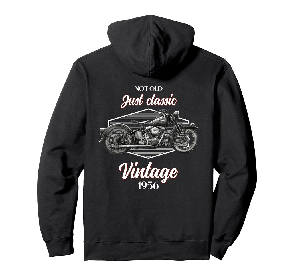 70Th Birthday Motorcycle Hoodie - Fun Novelty Design for Adults - T-Shirt, Sweatshirt, Hoodie