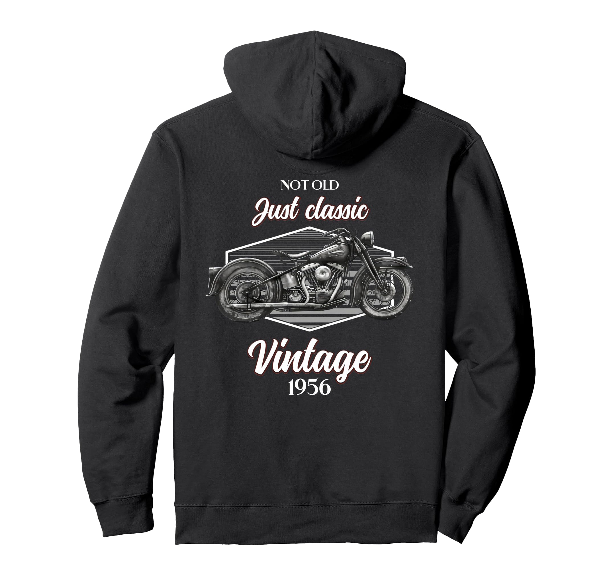 70Th Birthday Motorcycle Hoodie - Fun Novelty Design for Adults - T-Shirt, Sweatshirt, Hoodie