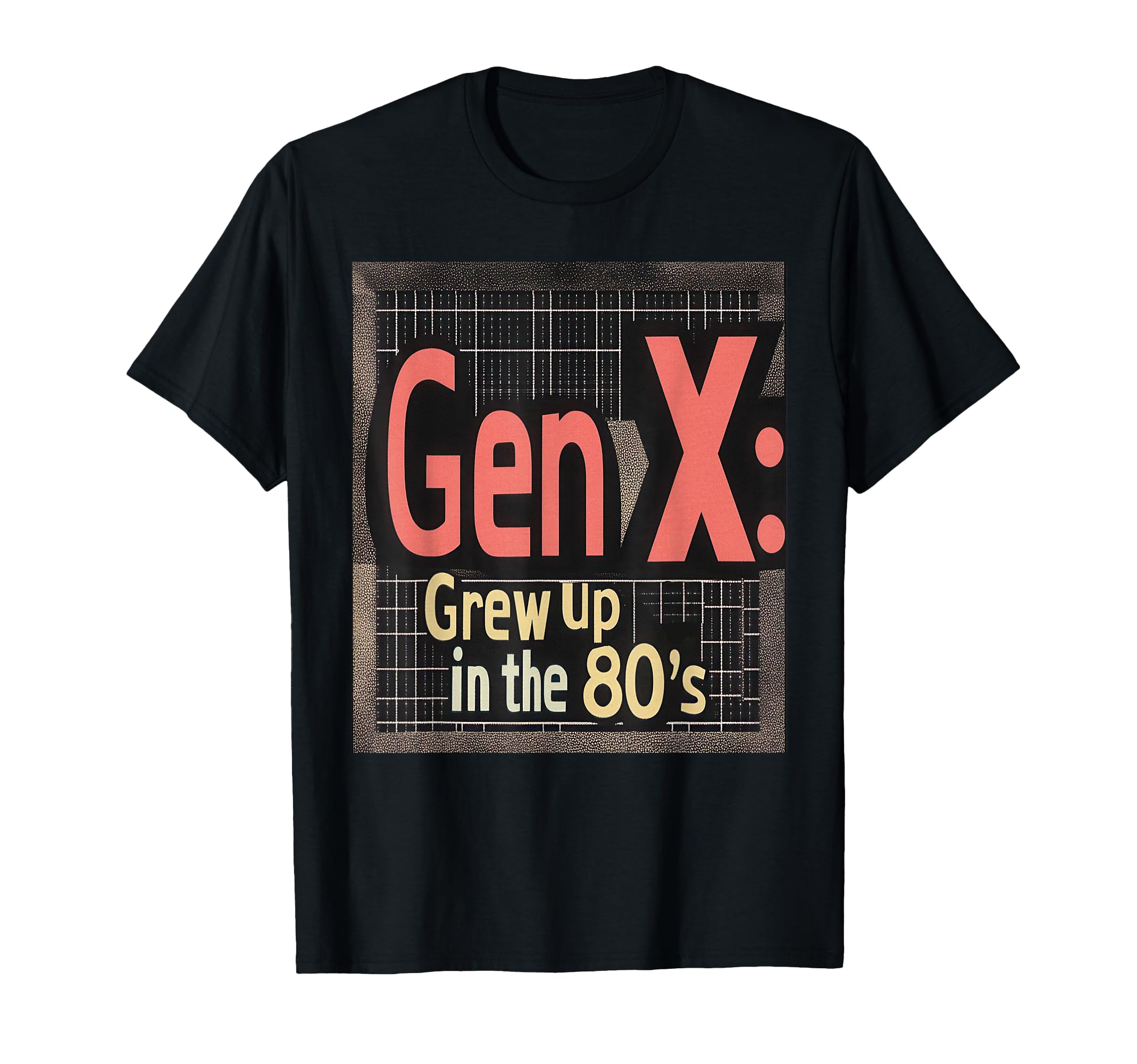 Gen X Grew Up 80S Synthwave Nostalgia T-Shirt - Trendy Graphic for Adults - T-Shirt, Sweatshirt, Hoodie