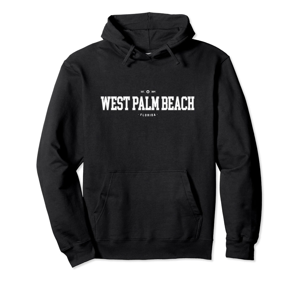 West Palm Beach Fl Est 1894 College Hoodie - Unique Graphic for Adults - T-Shirt, Sweatshirt, Hoodie