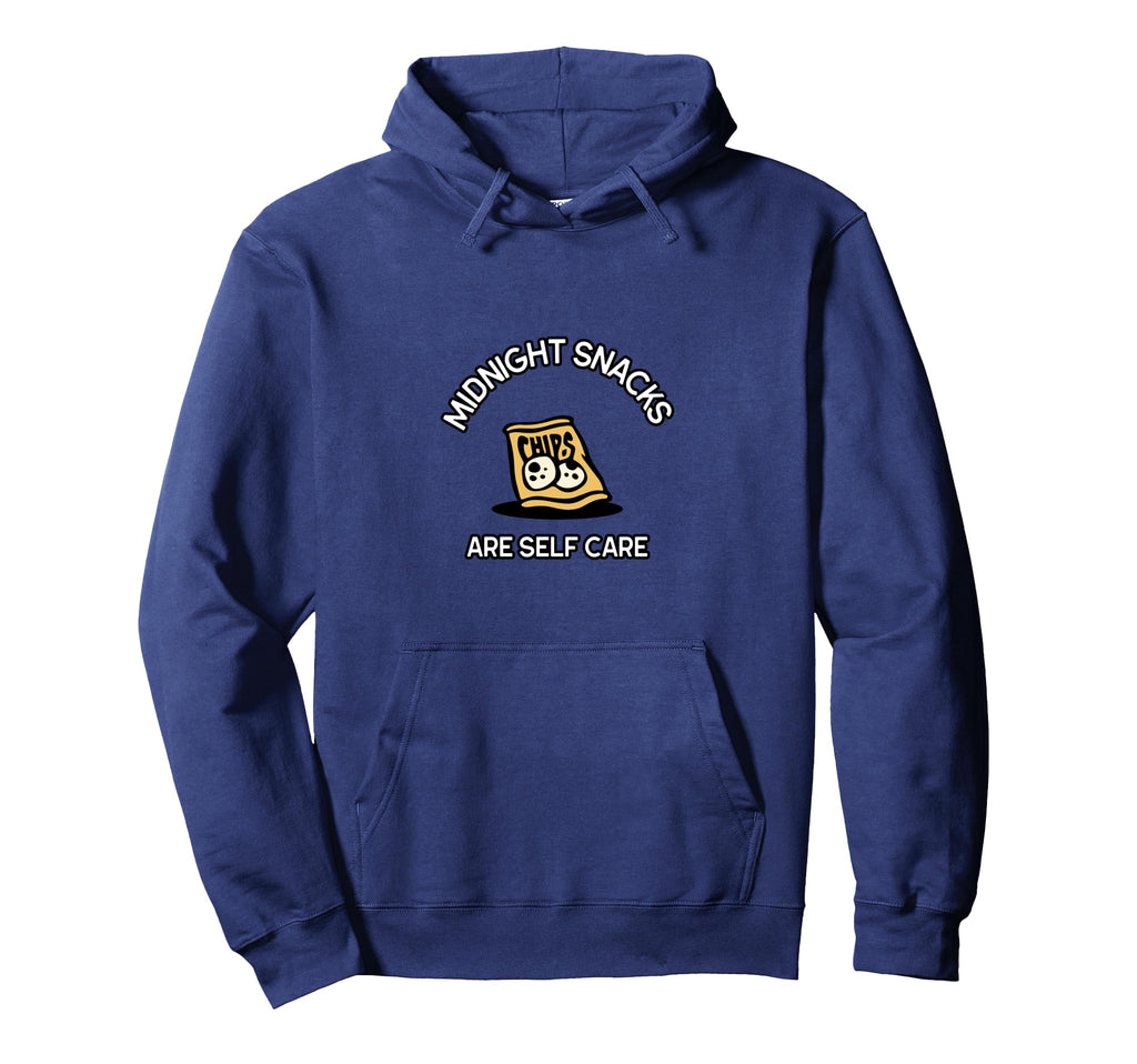 Midnight Snacks Are Self Care Funny Food Hoodie - Unique Graphic Men Women - T-Shirt, Sweatshirt, Hoodie