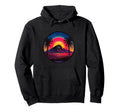 Palm Tree Vinyl Record Vaporwave Hoodie - Fun Novelty Design Men Women - T-Shirt, Sweatshirt, Hoodie