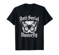 Antisocial Butterfly Gothic Aesthetic T-Shirt - Minimalist Print Unisex - T-Shirt, Sweatshirt, Hoodie