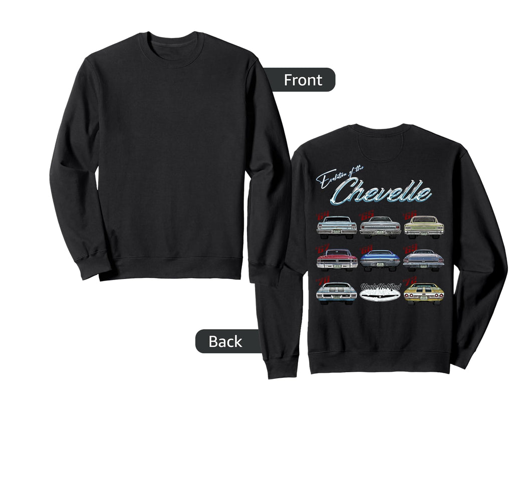 Evolution Chevelle Ss Hotrod Muscle Sweatshirt - Graphic Print for Adults - T-Shirt, Sweatshirt, Hoodie