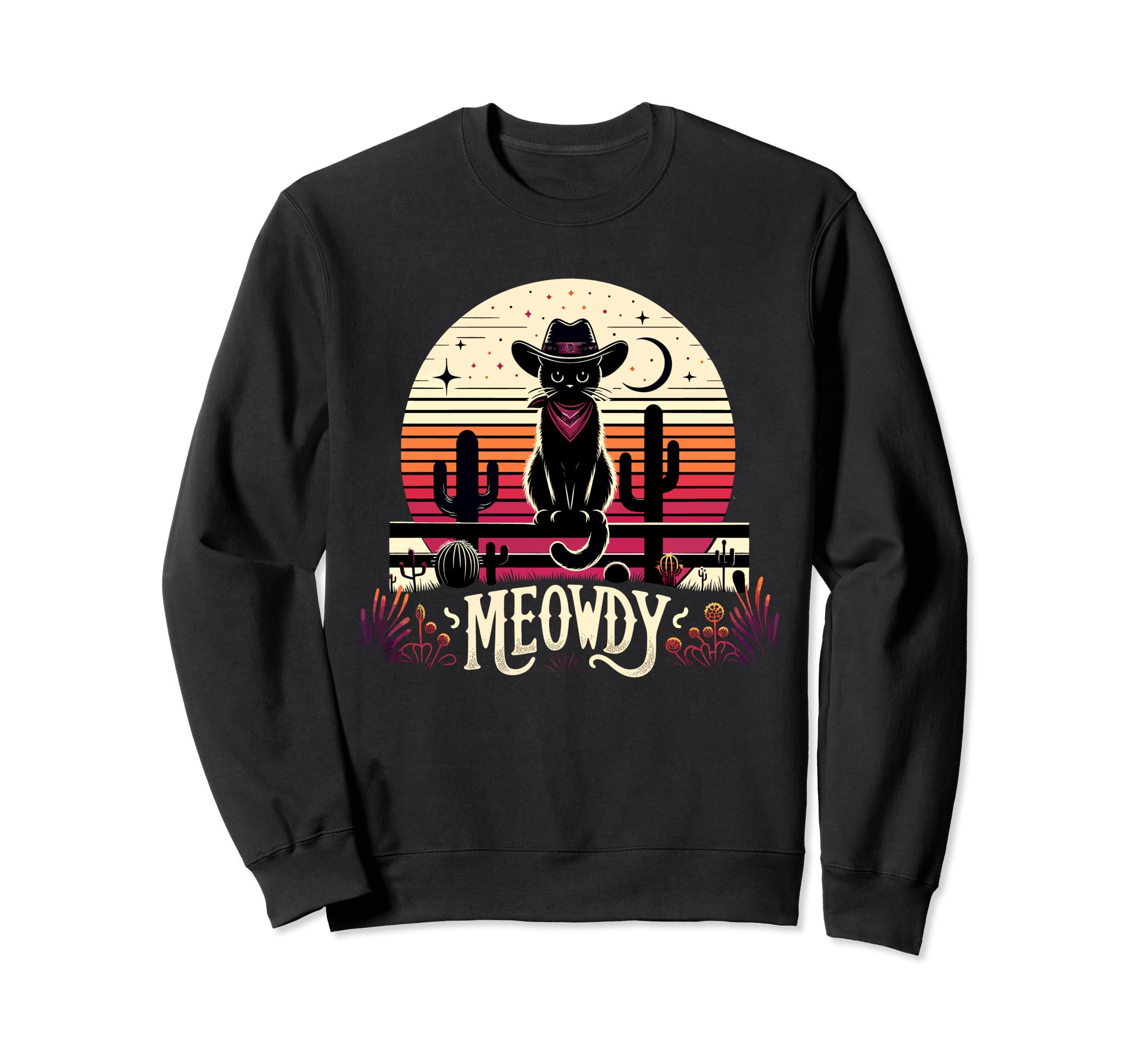 Cat Cowboy Meowdy Cat Mushup Western Sweatshirt - Unique Graphic Men Women - T-Shirt, Sweatshirt, Hoodie