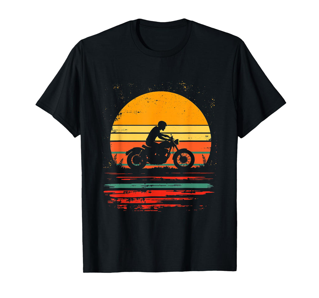 Motorcycle Silhouette T-Shirt - Trendy Graphic Men Women - T-Shirt, Sweatshirt, Hoodie