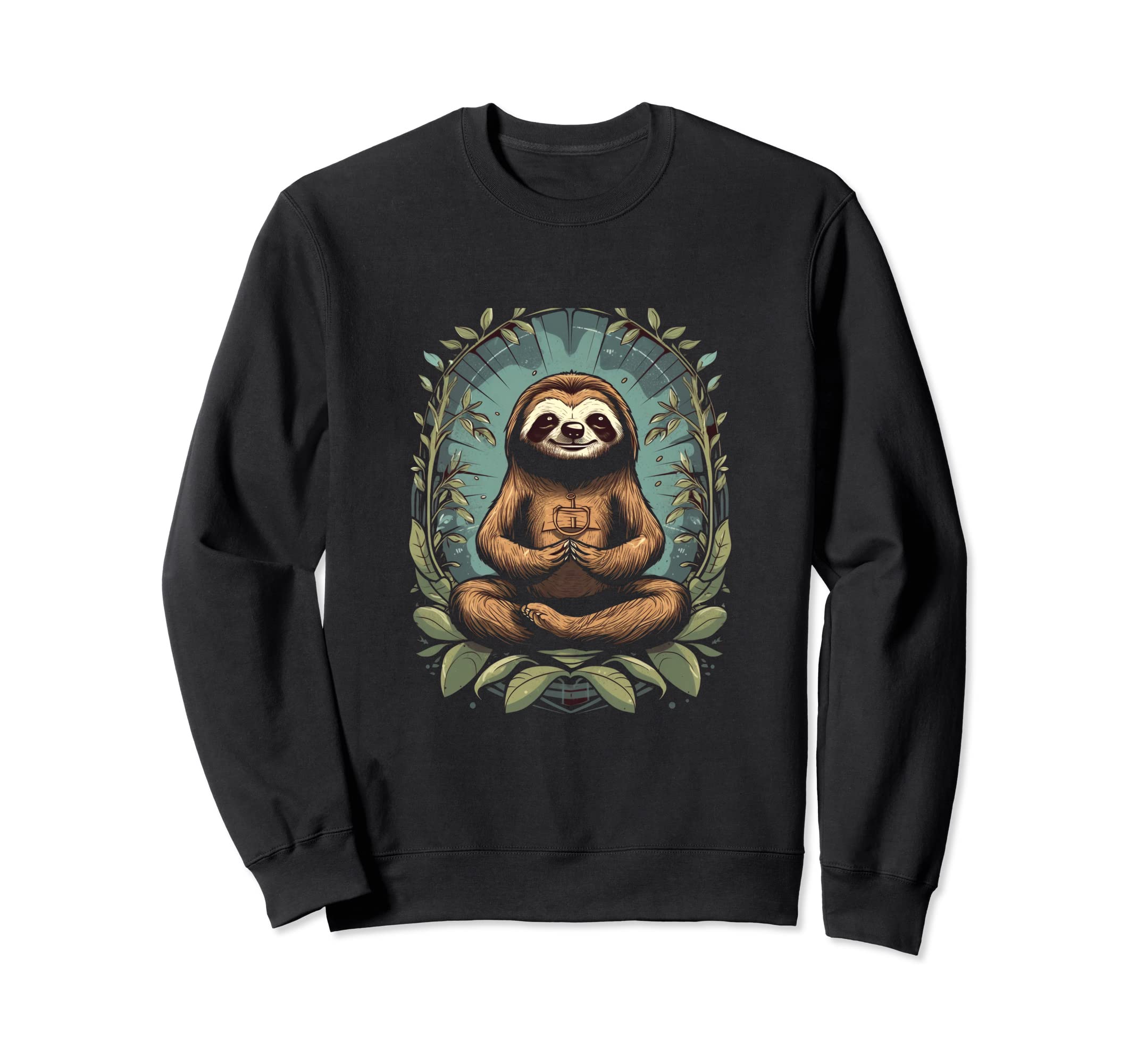 Yoga Sloth Meditation Zen Sweatshirt - Aesthetic Graphic Unisex - T-Shirt, Sweatshirt, Hoodie