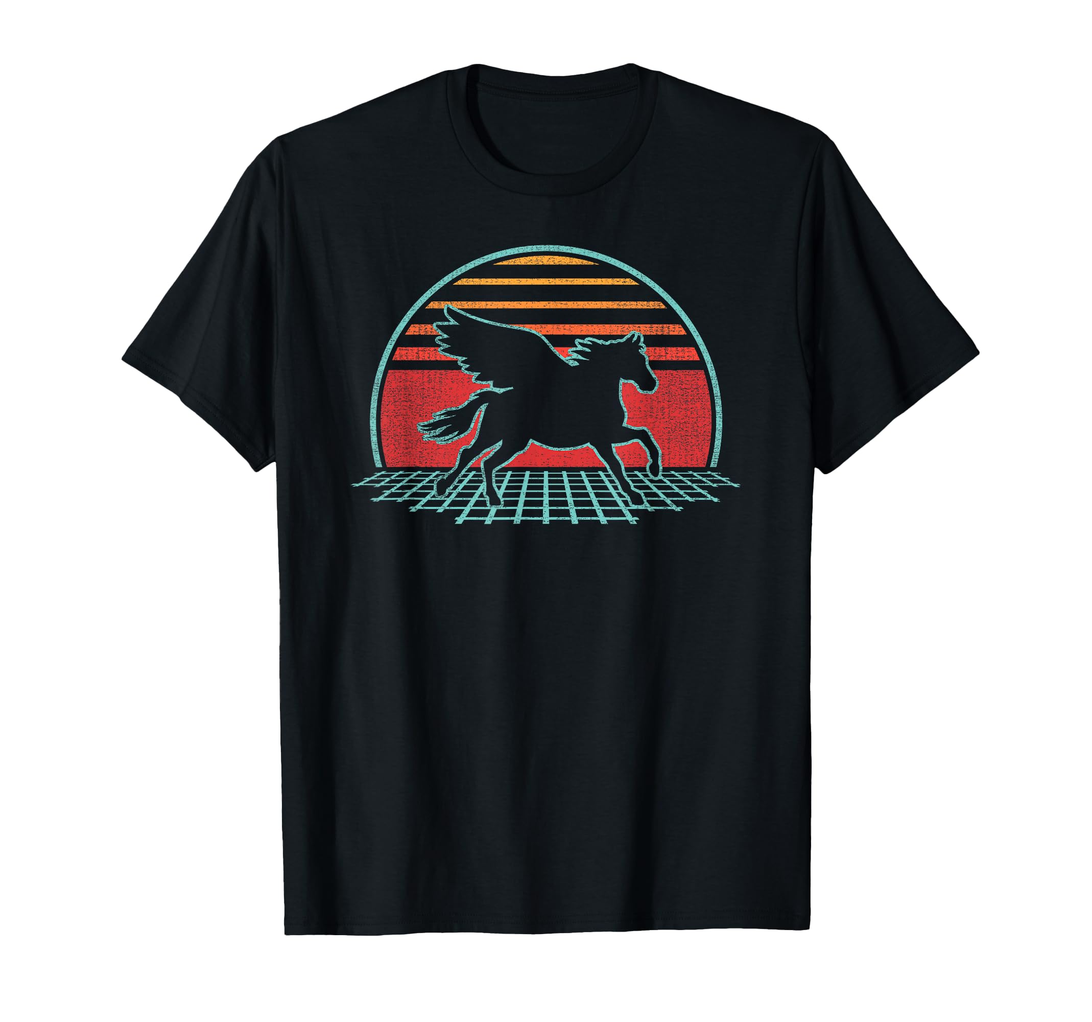 Pegasus Horse Lover 80S Gift T-Shirt - Graphic Print Unisex - T-Shirt, Sweatshirt, Hoodie