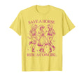 Save Horse Ride Cowgirl Lesbian Pride T-Shirt - Novelty Apparel Men Women - T-Shirt, Sweatshirt, Hoodie