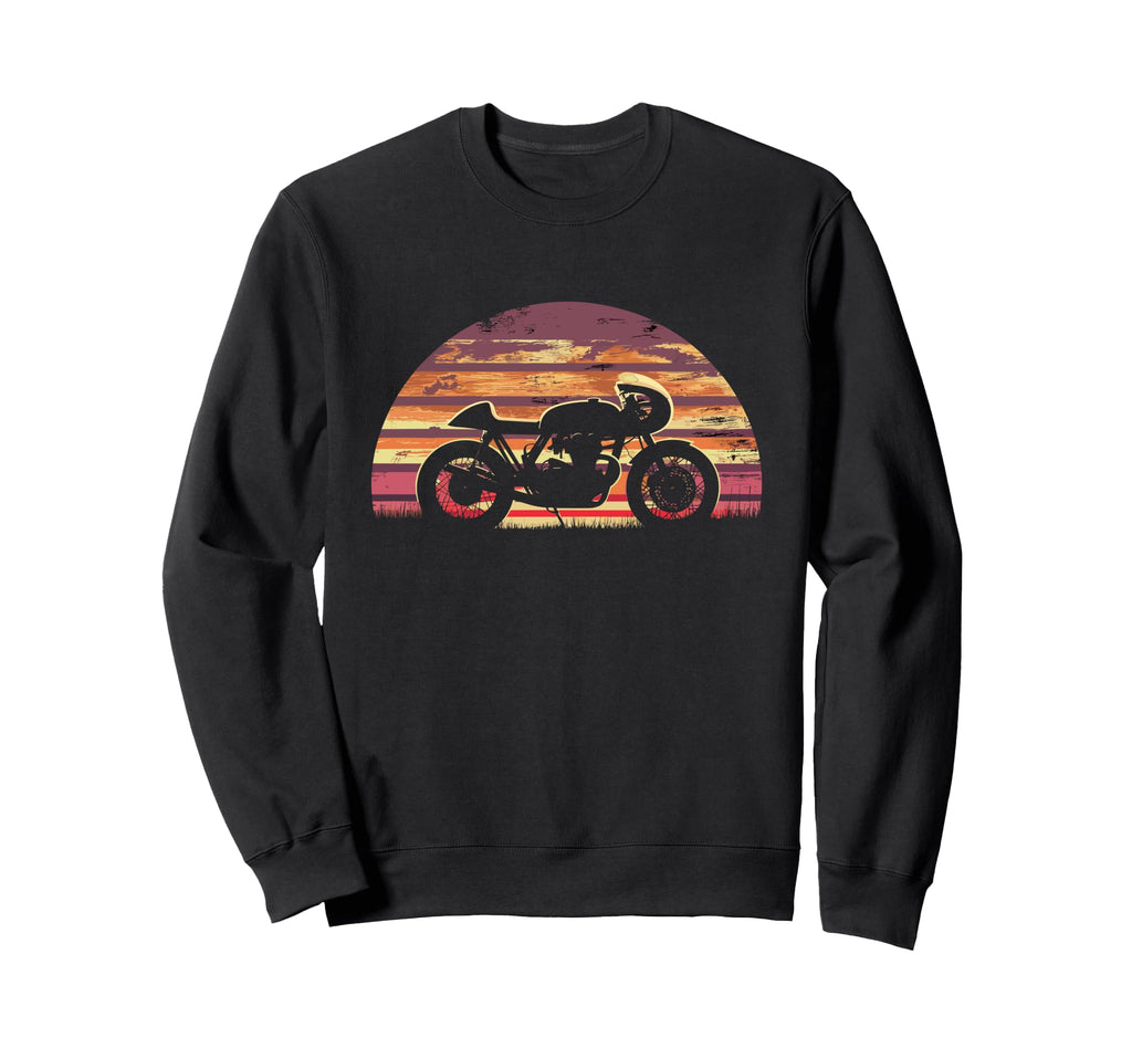 Motorcycle Sunset Funny Sweatshirt - Trendy Graphic for Adults - T-Shirt, Sweatshirt, Hoodie