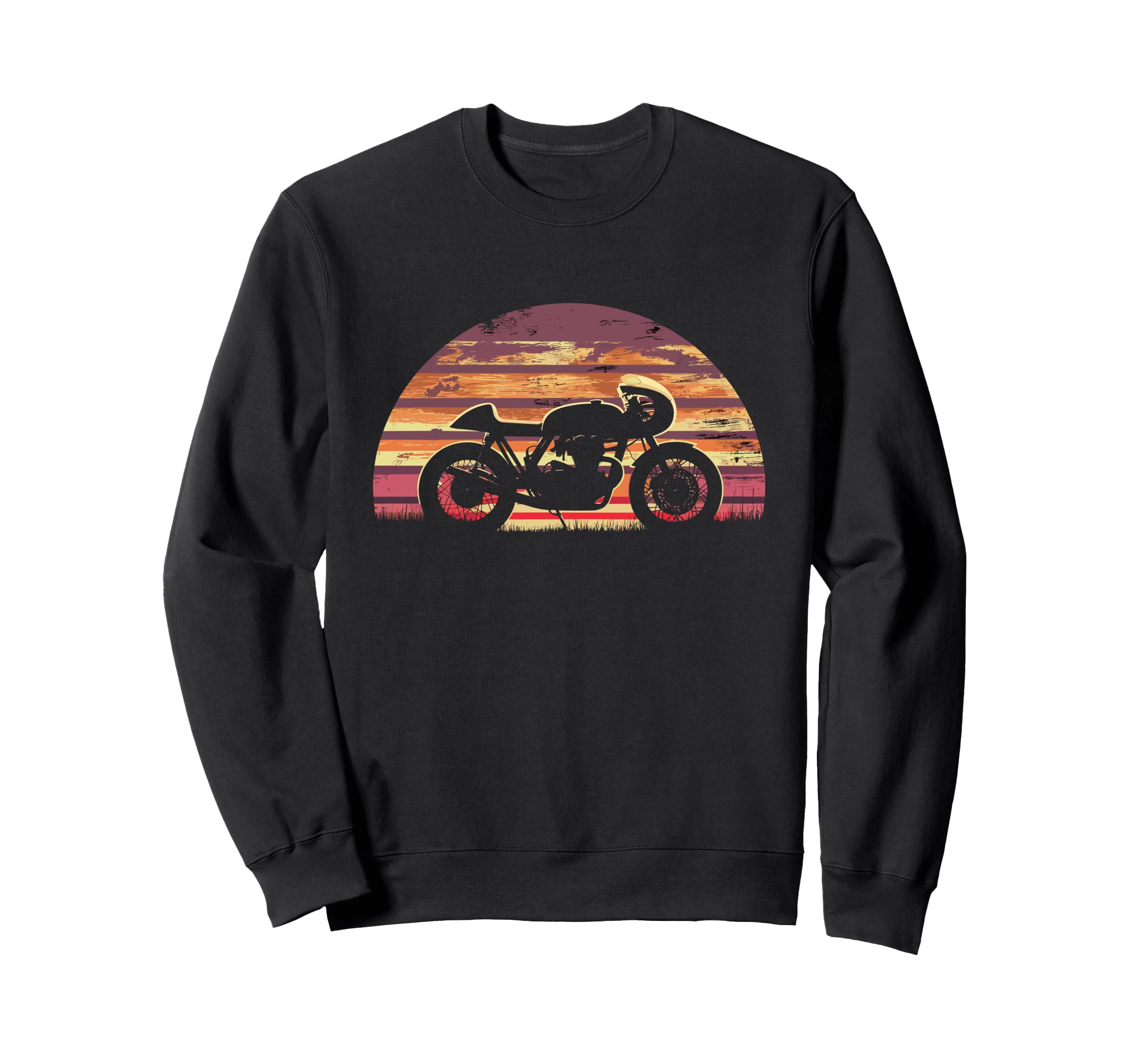 Motorcycle Sunset Funny Sweatshirt - Trendy Graphic for Adults - T-Shirt, Sweatshirt, Hoodie