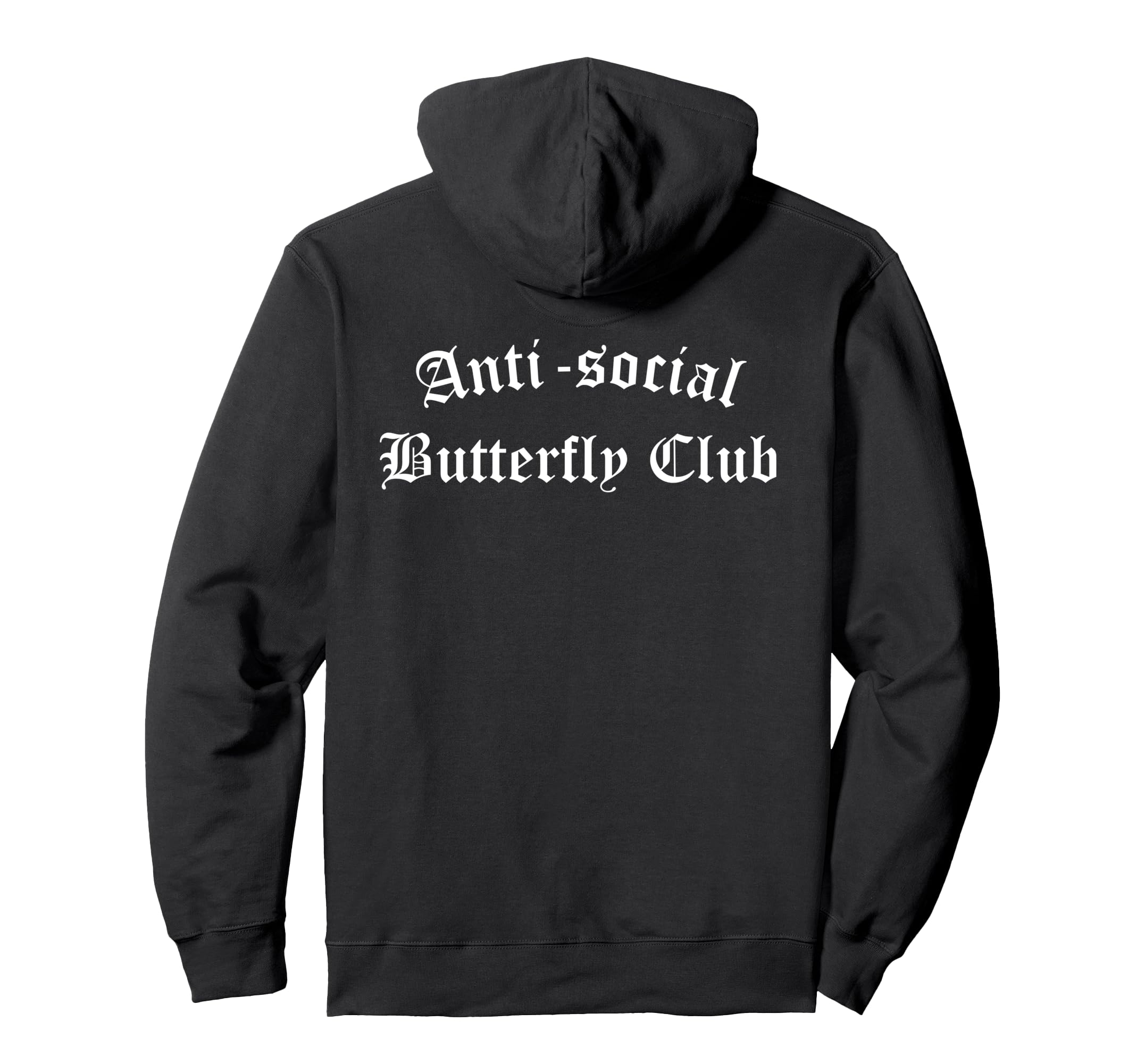 Anti Social Butterfly Club Antisocial Hoodie - Aesthetic Graphic Men Women - T-Shirt, Sweatshirt, Hoodie