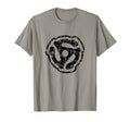 45 Rpm Vinyl Record Adapter Black T-Shirt - Casual Everyday Wear Men Women - T-Shirt, Sweatshirt, Hoodie