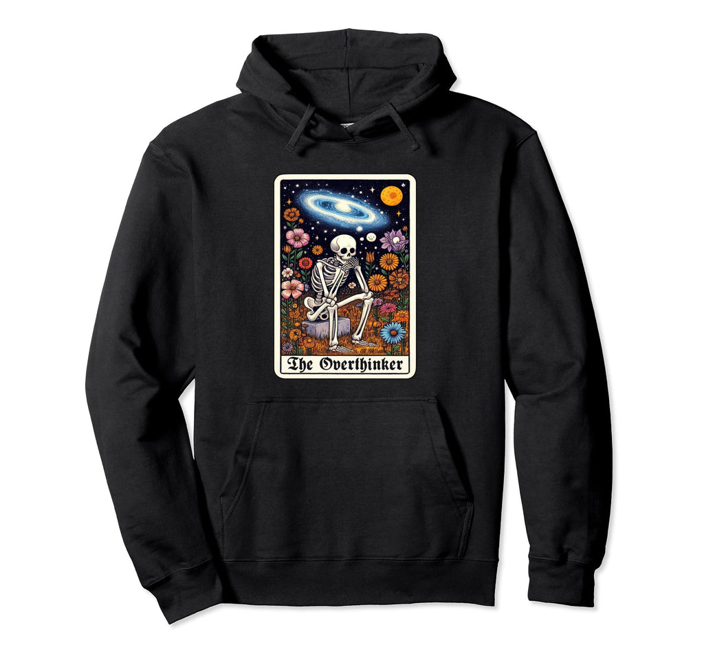 Overthinker Tarot Cards Reader Deep Hoodie - Fun Novelty Design for Adults - T-Shirt, Sweatshirt, Hoodie
