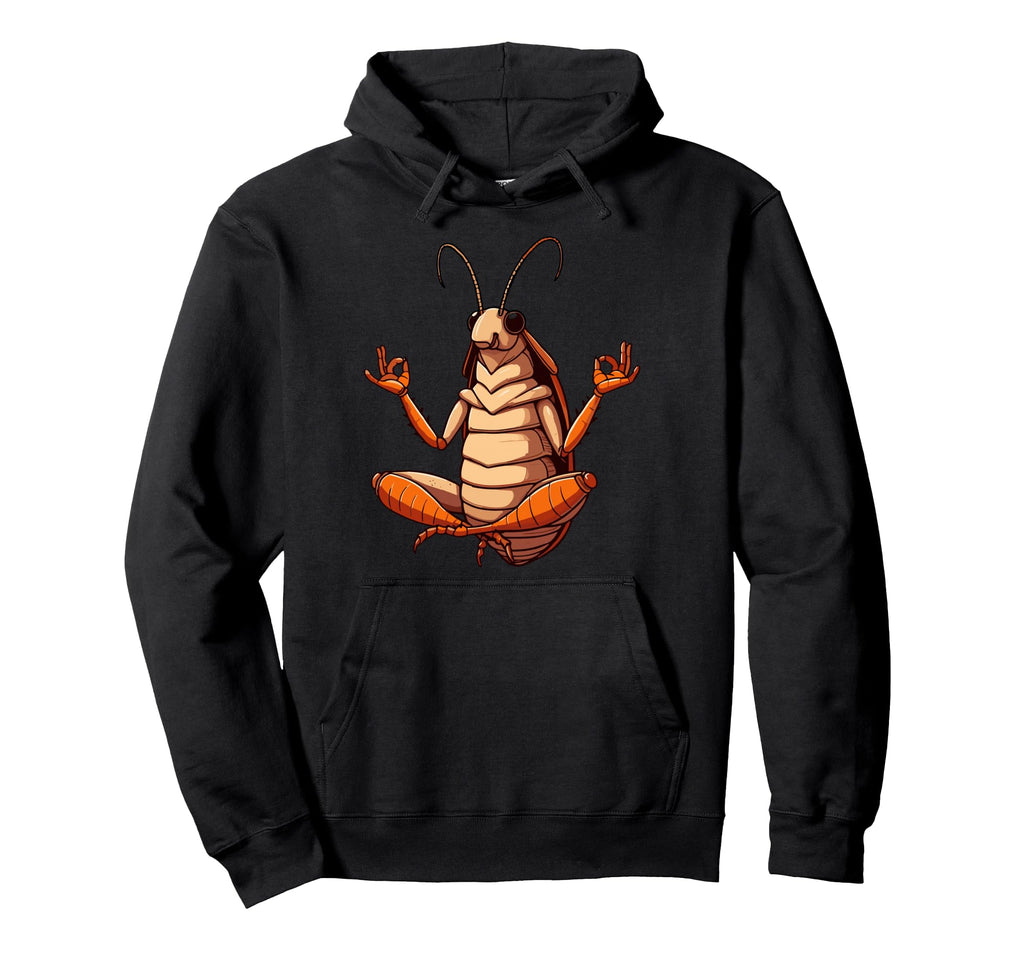Meditation Cockroach Yoga Pose Relaxing Hoodie - Unique Graphic for Adults - T-Shirt, Sweatshirt, Hoodie