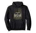 Drag Racing Race Car American Flag Hoodie - Minimalist Print Men Women - T-Shirt, Sweatshirt, Hoodie