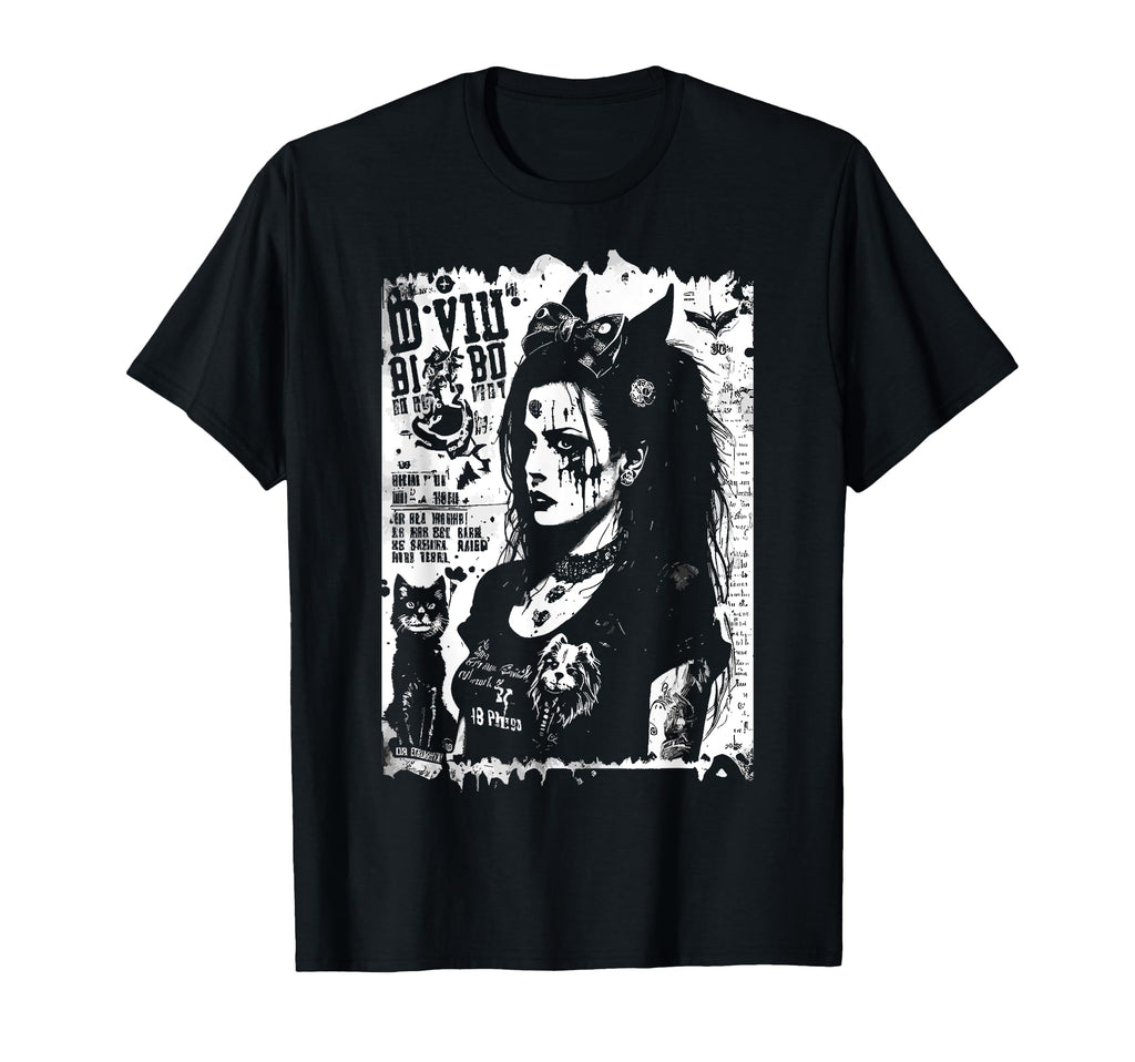 80S Punk Trad Goth Photocopy Fanzine T-Shirt - Custom Art Print Men Women - T-Shirt, Sweatshirt, Hoodie