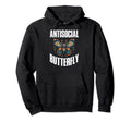 Antisocial Butterfly Hoodie - Novelty Apparel for Adults - T-Shirt, Sweatshirt, Hoodie