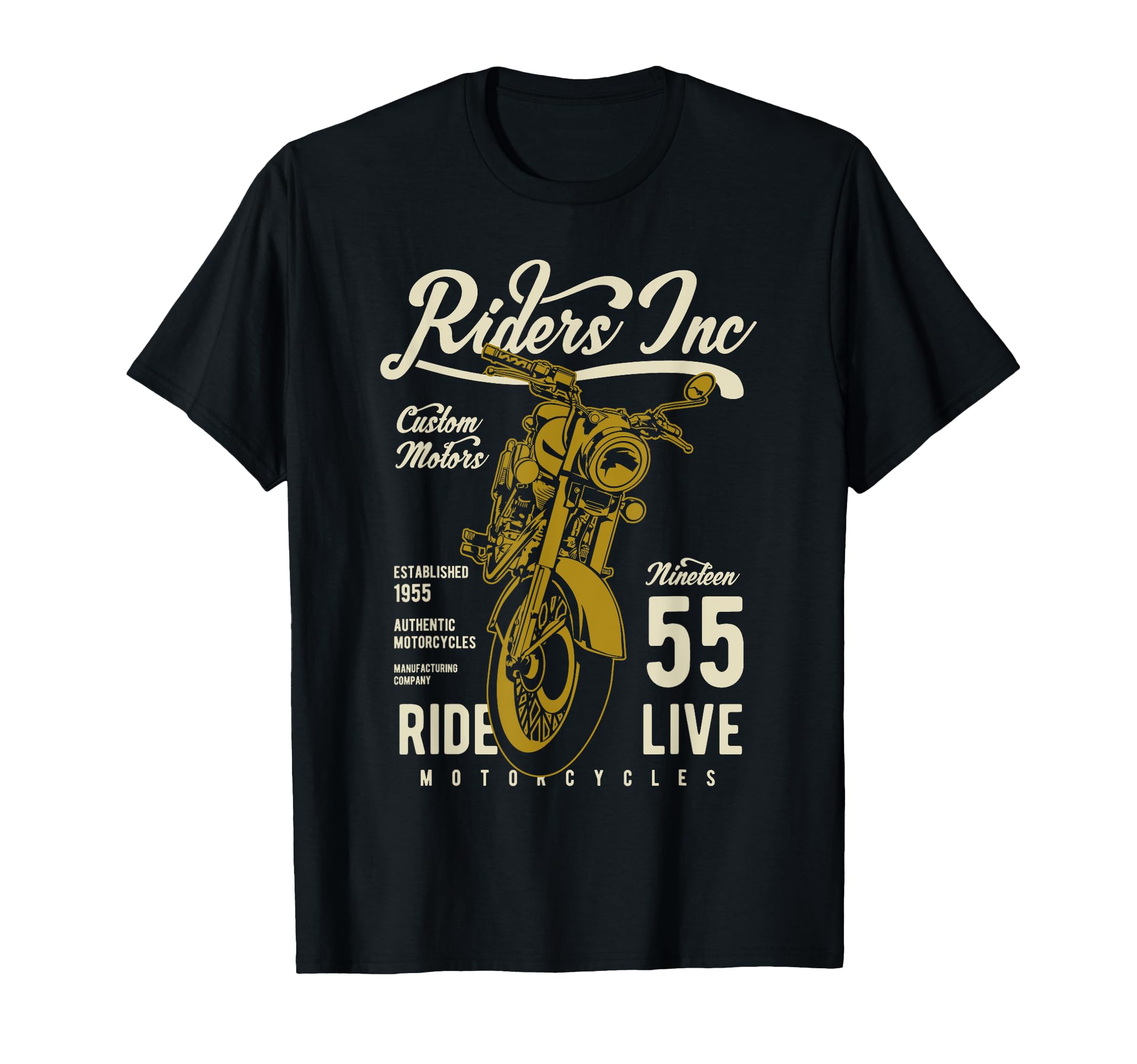 Riders Inc 1955 Motorcycle T-Shirt - Novelty Apparel Unisex - T-Shirt, Sweatshirt, Hoodie
