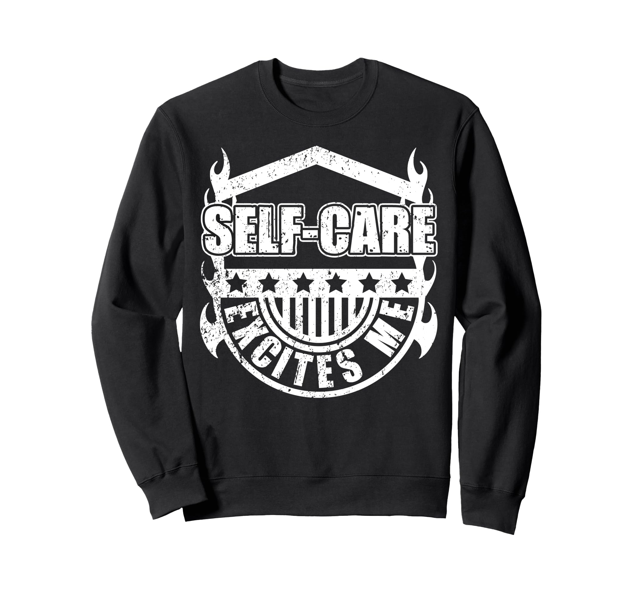 Self Care Excites Me Motivational Sweatshirt - Minimalist Print for Adults - T-Shirt, Sweatshirt, Hoodie