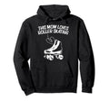 Roller Skating Mom Mother Disco Hoodie - Fun Novelty Design for Adults - T-Shirt, Sweatshirt, Hoodie