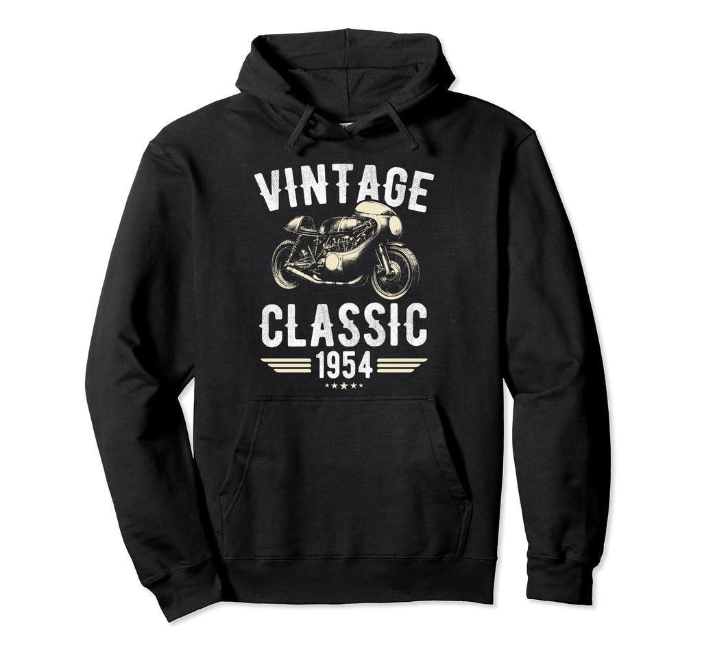 Born 1954 70Th Birthday Motorbike Hoodie - Streetwear Style Men Women - T-Shirt, Sweatshirt, Hoodie