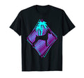 Dog Retrowave Synthwave Vaporwave Dog T-Shirt - Novelty Apparel for Adults - T-Shirt, Sweatshirt, Hoodie