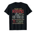 Dont Stop Riding 71 Year Old 71 T-Shirt - Custom Art Print for Adults - T-Shirt, Sweatshirt, Hoodie