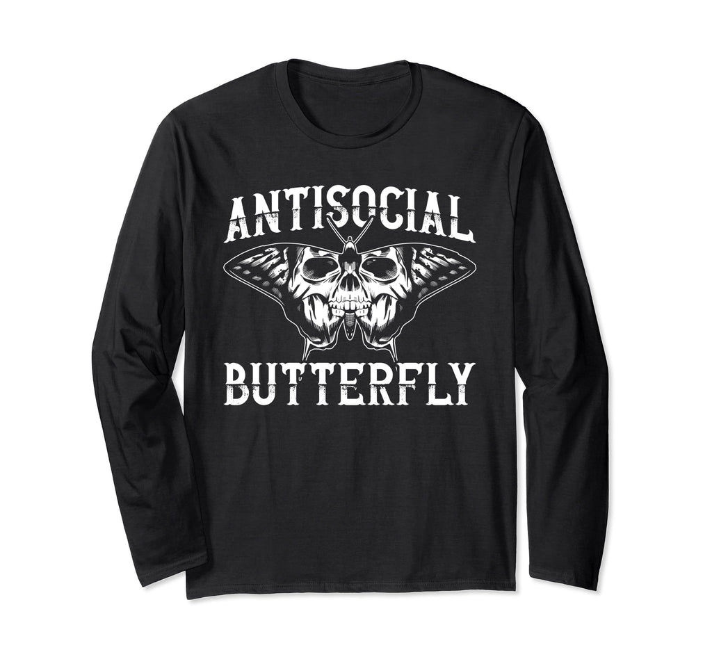Antisocial Butterfly Funny Introvert T-Shirt - Novelty Apparel Unisex - T-Shirt, Sweatshirt, Hoodie
