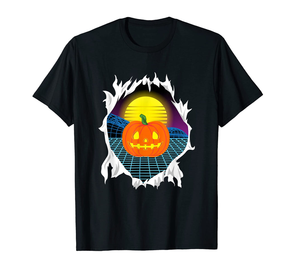 Halloween Aesthetic Pumpkin 1980S 1990S T-Shirt - Streetwear Style Unisex - T-Shirt, Sweatshirt, Hoodie