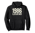 1986 Legend 40Th Birthday Distressed Hoodie - Graphic Print Men Women - T-Shirt, Sweatshirt, Hoodie