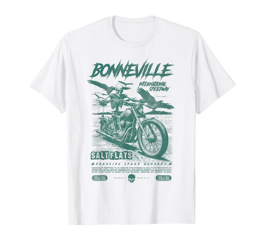 Bonneville Salt Flats Motorcycle T-Shirt - Casual Everyday Wear for Adults - T-Shirt, Sweatshirt, Hoodie
