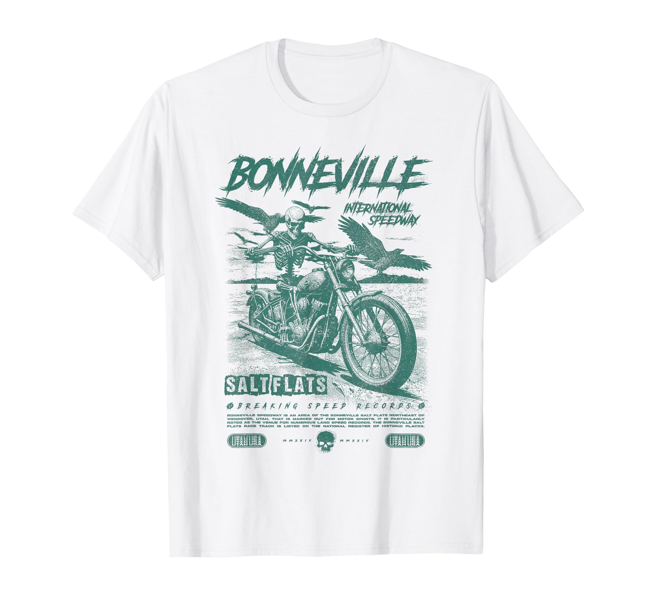 Bonneville Salt Flats Motorcycle T-Shirt - Casual Everyday Wear for Adults - T-Shirt, Sweatshirt, Hoodie