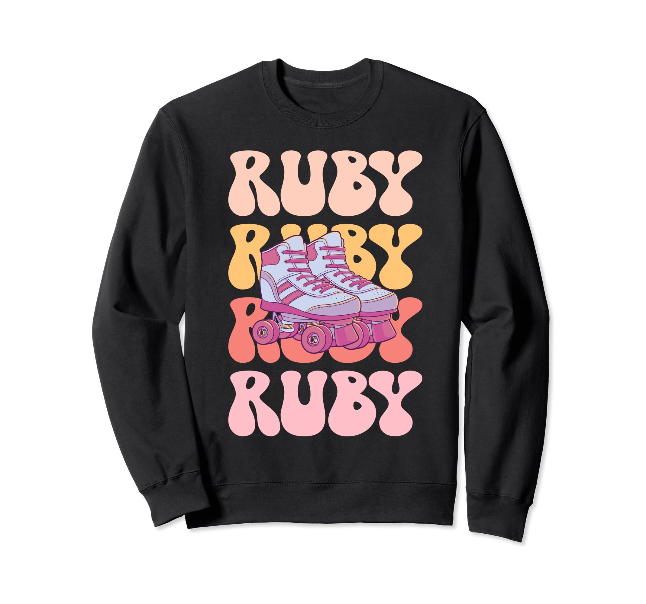 Ruby Name Roller Skating Hobby Sweatshirt - Trendy Graphic for Adults - T-Shirt, Sweatshirt, Hoodie
