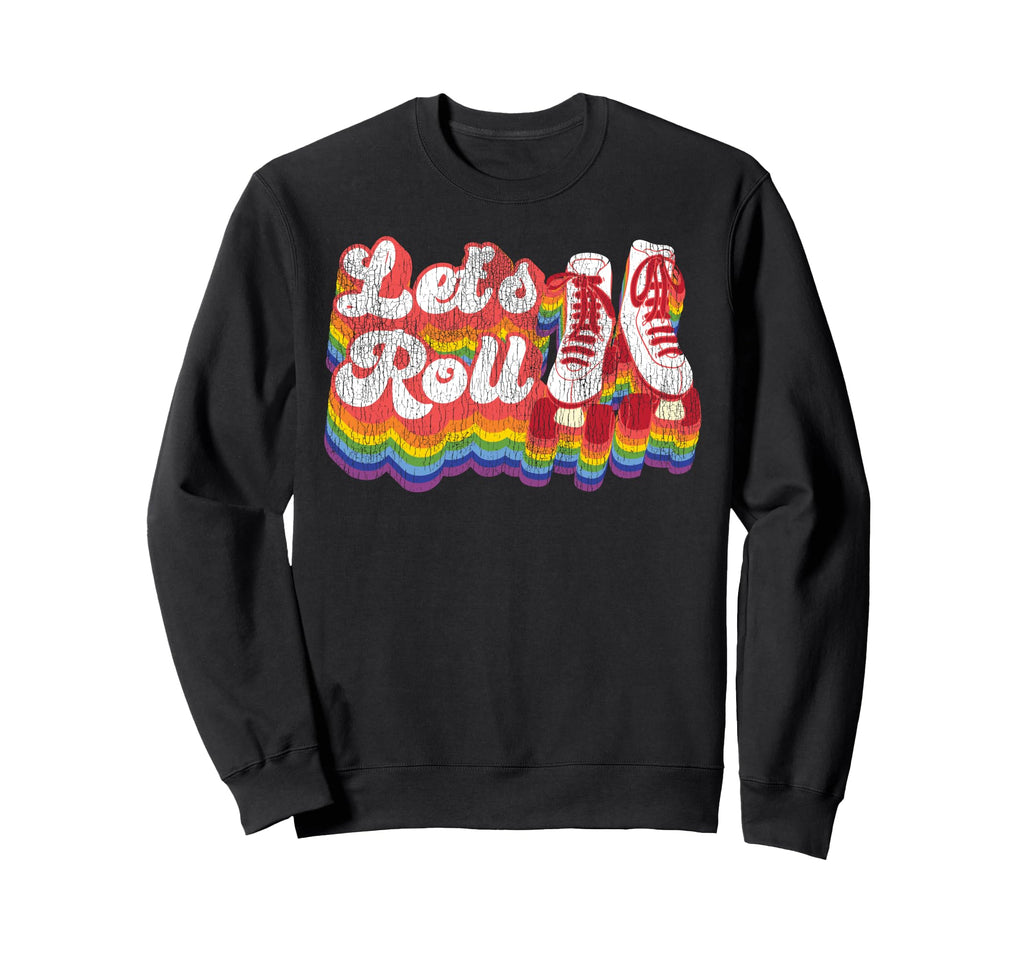 Roller Skating Skate 1970S Sweatshirt - Aesthetic Graphic Unisex - T-Shirt, Sweatshirt, Hoodie