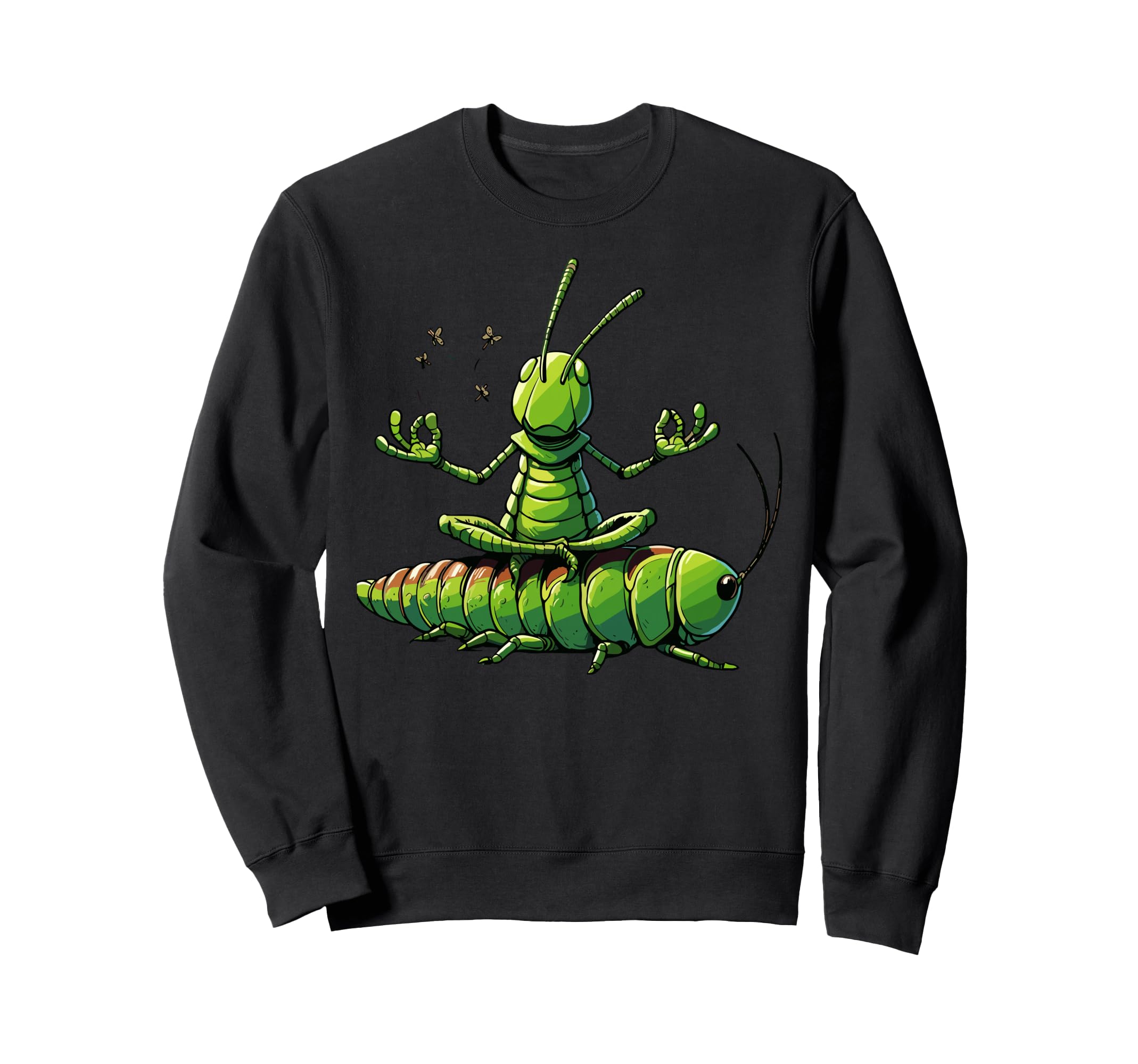 Meditation Grasshopper Yoga Pose Sweatshirt - Unique Graphic Unisex - T-Shirt, Sweatshirt, Hoodie